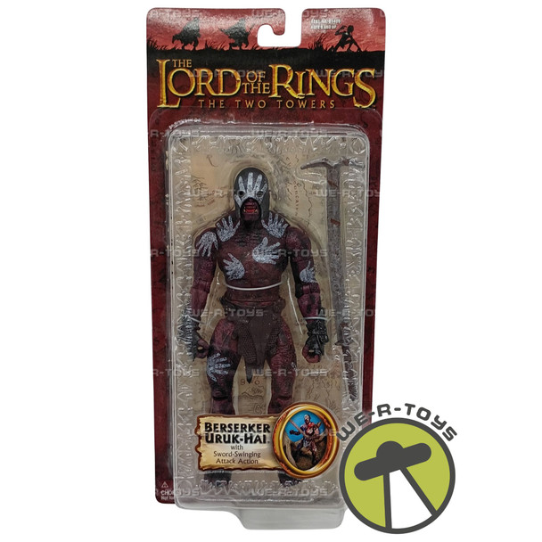 Lord of the Rings The Two Towers Berserker Urak-Hai 2003 Action Figure Toy Biz
