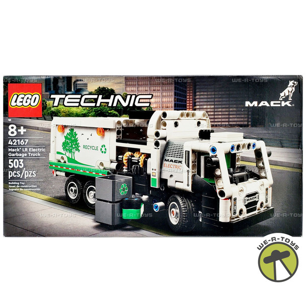 LEGO Technic Mack LR Electric Garbage Truck 503 Piece Buildable Set 42167