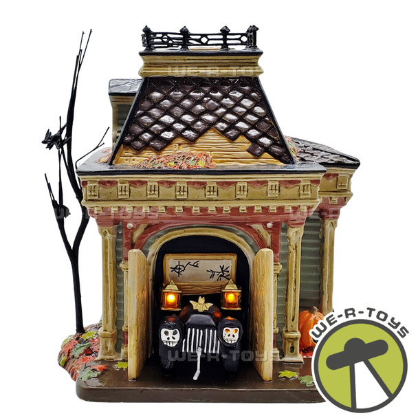 Dept 56 Snow Village Halloween Grimsly's Garage Lighted #54706 NEW