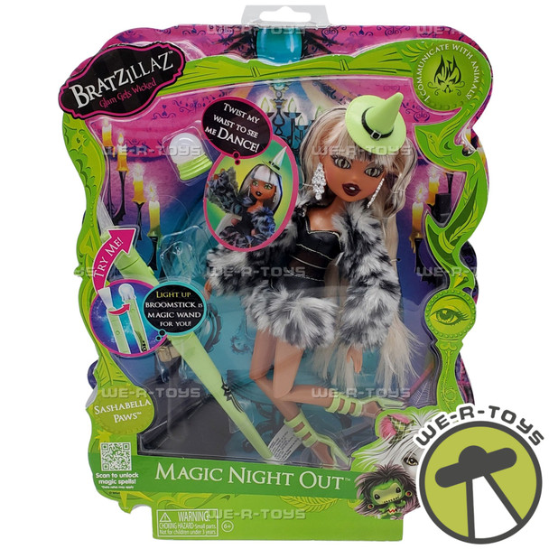 Bratzillaz Glam Gets Wicked Magic Night Out Sashabella Paws Doll MGA NEW