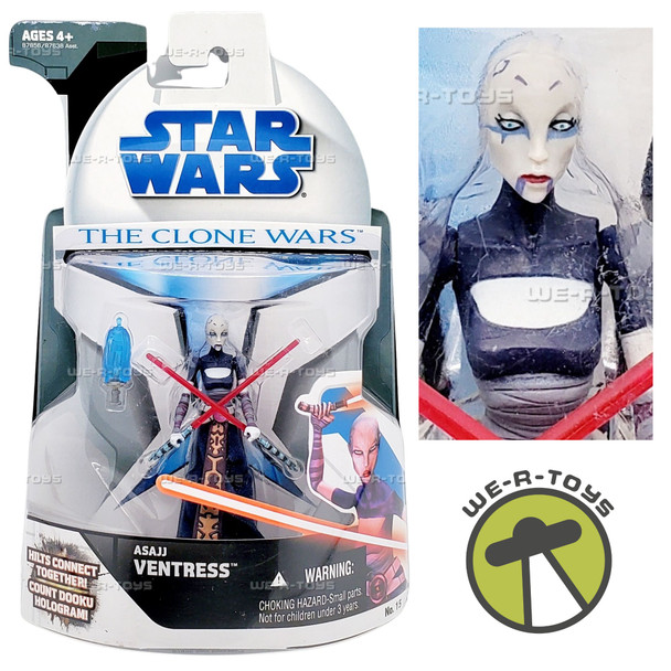 Star Wars The Clone Wars Asajj Ventress Action Figure 2008 Hasbro 87856