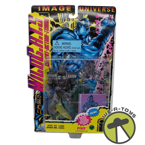 Wild C.A.T.S. Pike In ECM Stealth Suit Action Figure W/ Card Playmates 1995 New