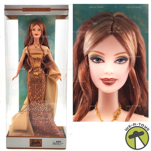 November Topaz Birthstone Collection Barbie Doll 2002 Mattel B2396