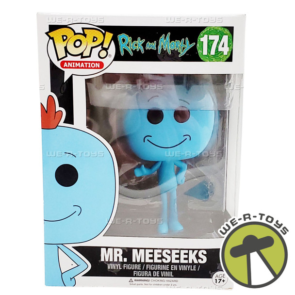 Funko Pop! Animation 174 Rick and Morty Mr. Meeseeks Vinyl Figure NEW