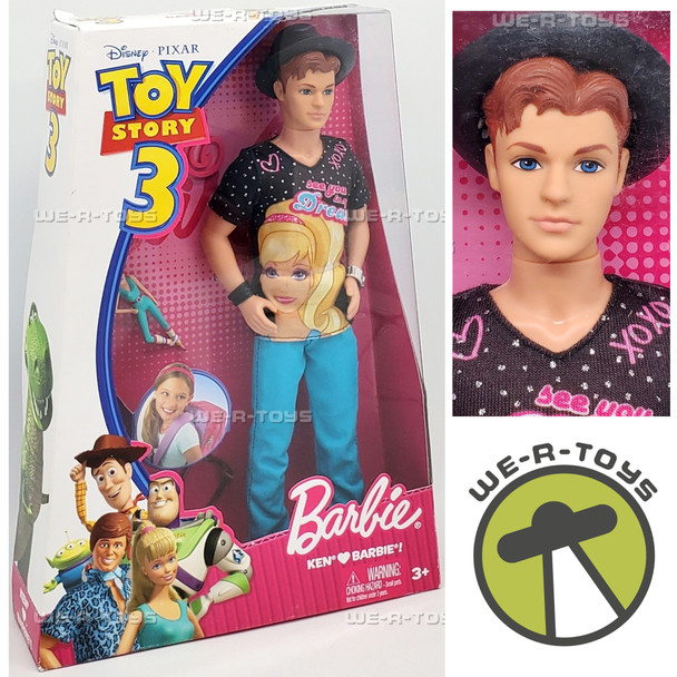 Barbie Disney Pixar Toy Story 3 Ken Loves Barbie Ken Doll 2009 Mattel T2967 New