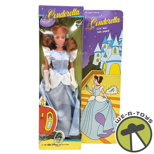 Walt Disney Vintage Cinderella Princess Doll with Ball Gown 1986 NEW