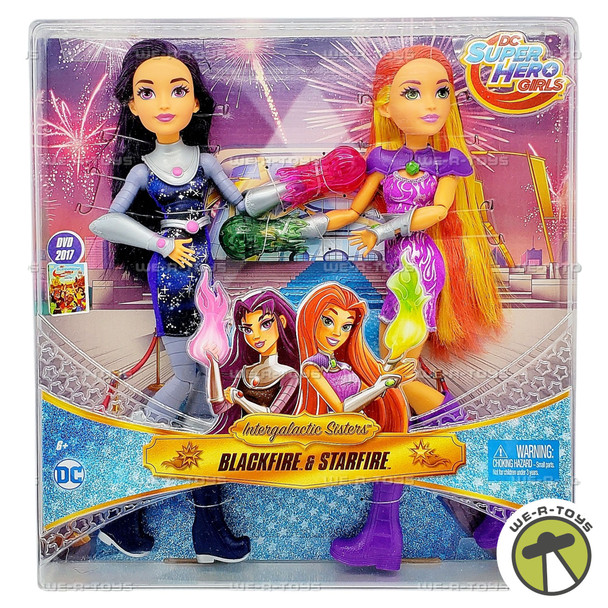 DC Super Hero Girls Intergalactic Sisters Blackfire & Starfire Doll Set 2016