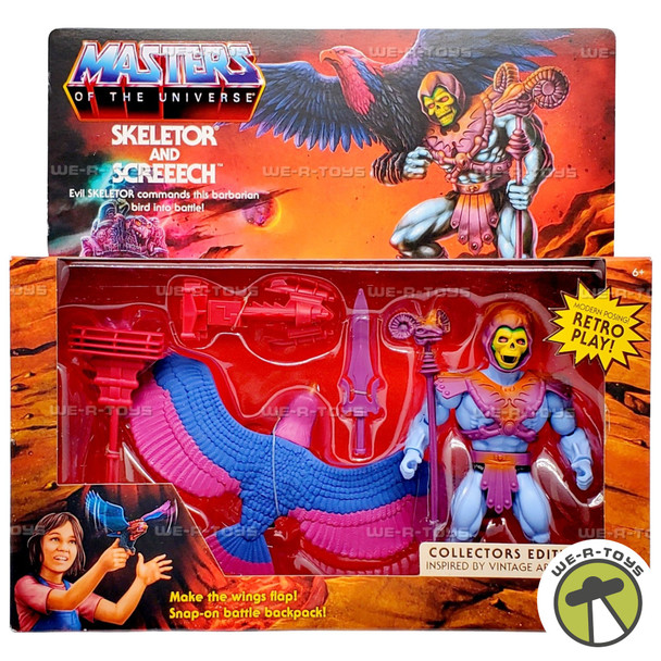 Masters of the Universe Skeletor & Screeech Action Figure 2022 Mattel HPL10