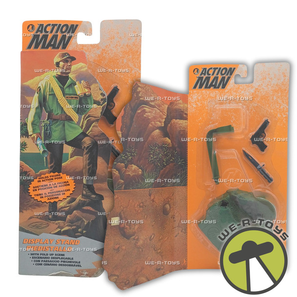 Action Man Display Stand Action Figure Accessories Set 1995 Hasbro 27554 New