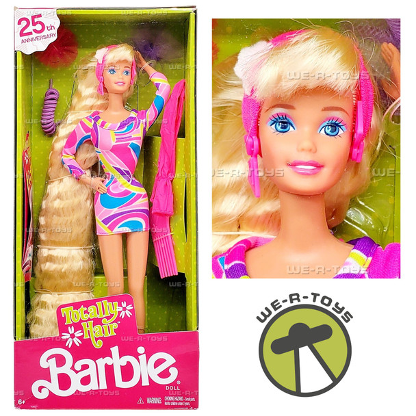Totally Hair 25th Anniversary Barbie Doll Mattel DWF49
