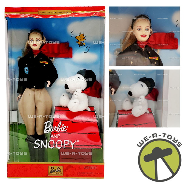 Barbie and Snoopy Doll with Mini Plush Snoopy Collector2001 Mattel 55558 New