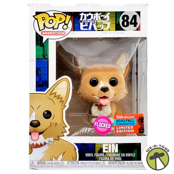 Funko POP Animation Cowboy Bebop Flocked EIN 84 Vinyl Figure