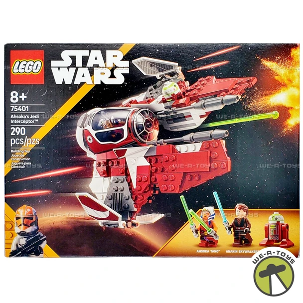 LEGO Star Wars Ahsoka's Jedi Interceptor 290 Piece Building Set 75401
