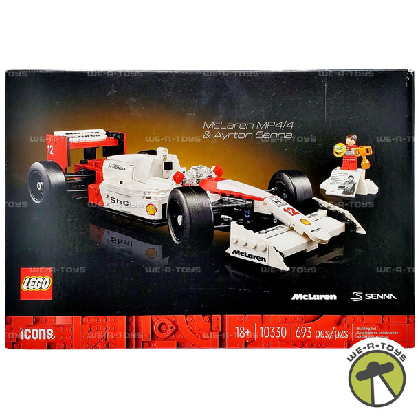 LEGO Icons McLaren MP4/4 and Ayrton Senna 693 Piece Building Set 10330
