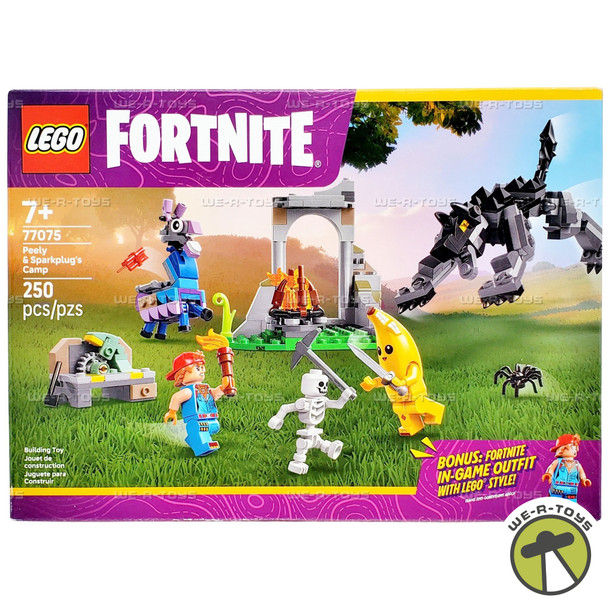 LEGO Fortnite Peely & Sparkplug’s Camp 250 Piece Building Set 77075