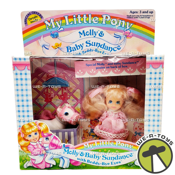 Vintage My Little Pony Molly and Baby Sundance Doll Set Hasbro 4891 NEW