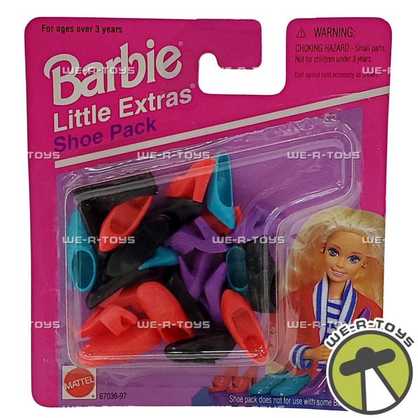 Barbie Little Extras Shoe Pack 1995 Mattel Item No 67036-97 NEW
