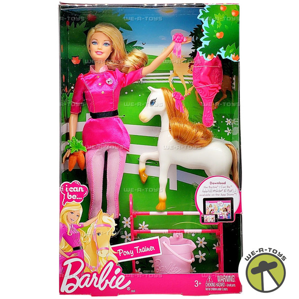 Barbie I Can Be... Pony Trainer Doll Playset 2011 Mattel X4823
