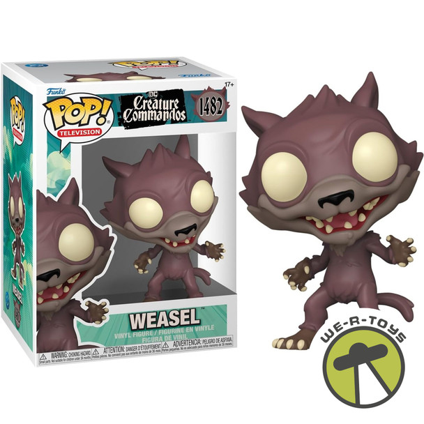 Funko Pop TV DC Creature Commandos 1482 Weasel Vinyl Figure