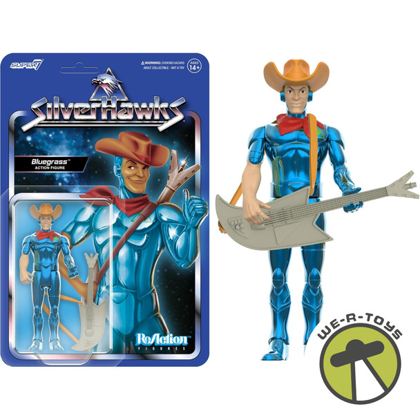 SilverHawks ReAction Figures Wave 01 Bluegrass Action Figure Toy Version Super7