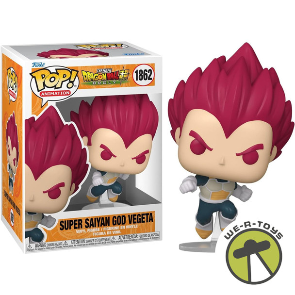 Funko Pop Animation 1862 Dragon Ball Super Broly Super Saiyan God Vegeta Figure