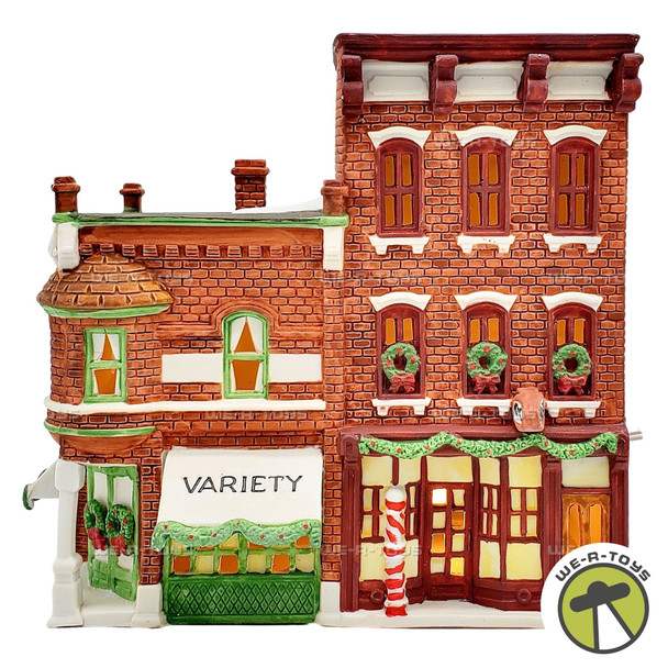 Department 56 Christmas in the City Series Variety Store & Barbershop 59722