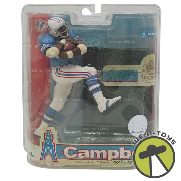 NFL Earl Campbell Houston Oilers Action Figure Legends Series McFarlane New 2007