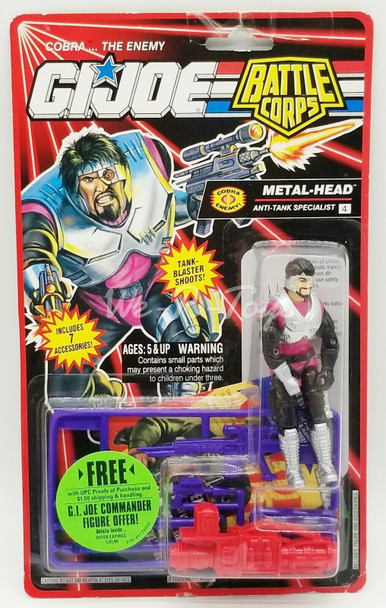 GI Joe Battle Corps Cobra the Enemy Metal-Head Action Figure 1993 Hasbro 81005