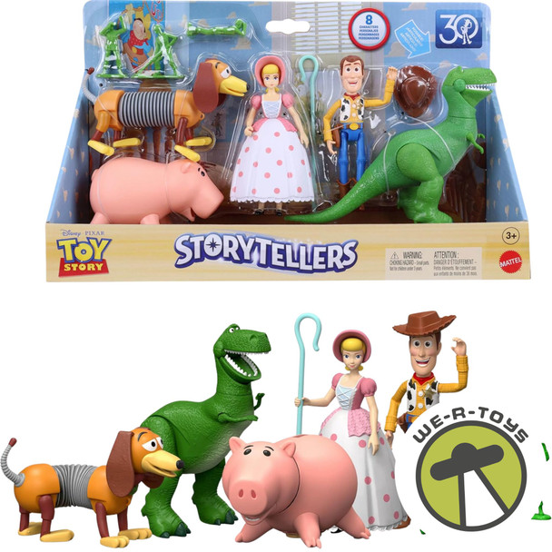 Disney Pixar Toy Story Storytellers 4" Multi-pack Includes 8 Characters Mattel