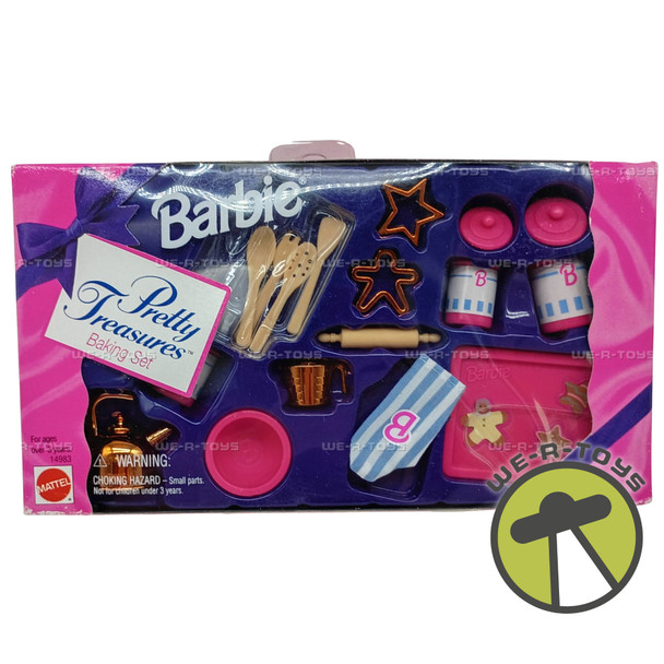 Barbie Pretty Treasures Baking Doll Accessory Set 1995 Mattel 14983 New