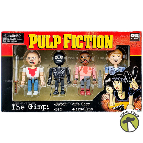 Pulp Fiction The Gimp Butch, Zed, The Gimp, Marsellus Geoms Figure Set 2004 NECA