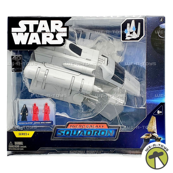 Star Wars Micro Galaxy Squadron Imperial Shuttle Vehicle with 3 Micro Figures