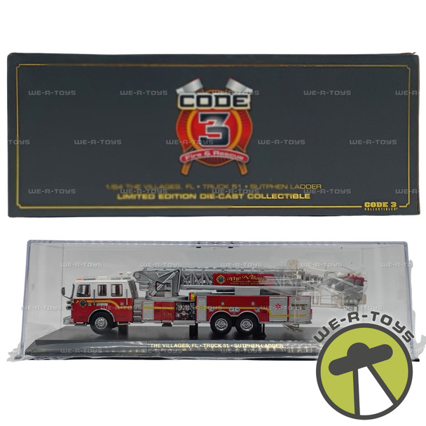 Code 3 The Villages FL Truck 51 Sutphen Ladder Vehicle New #13053