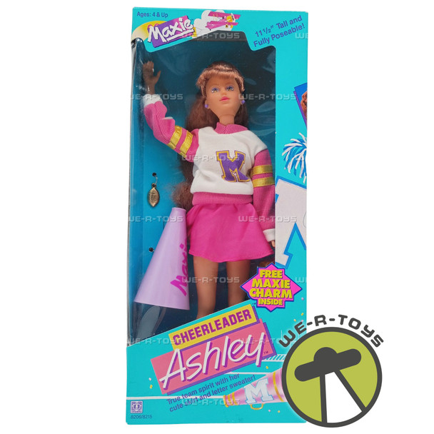 Maxie Cheerleader Ashley Brunette Doll 1988 Hasbro #8206 New