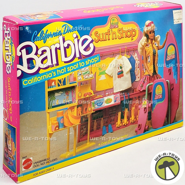 Barbie California Dream Surf N' Shop Playset 1987 Mattel #4461 NEW