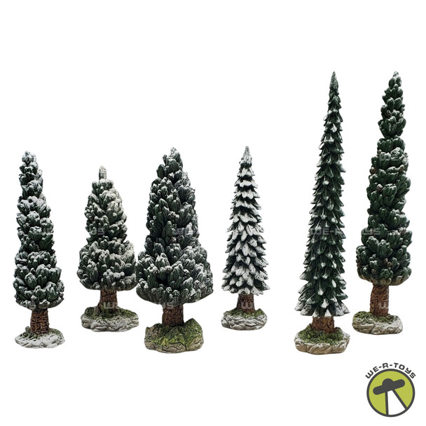 Department 56 Snowy Evergreens Set of 6, Medium Snow Village #52613