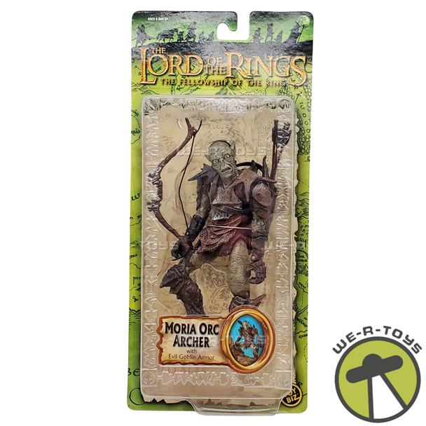 Lord of The Rings Super Poseable Moria Orc Archer with Evil Armour Toy Biz NEW