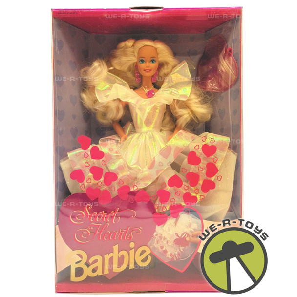 Secret Hearts Barbie Doll in Heart Gown & Ice Cube Heart 1992 Mattel 7902