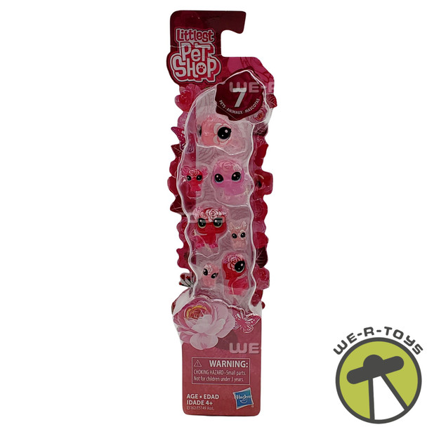 Littlest Pet Shop Petal Party Rose Themed 7 Pack Mini Pets Gen 6 Hasbro NEW