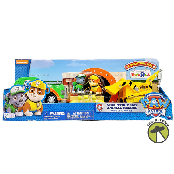 Spin Master Paw Patrol Adventure Bay Animal Rescue Rubble and Rocky Playset