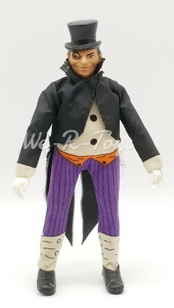 Mego 1973 Penguin Figure Type 1 Jointed Batman Villain 8" USED