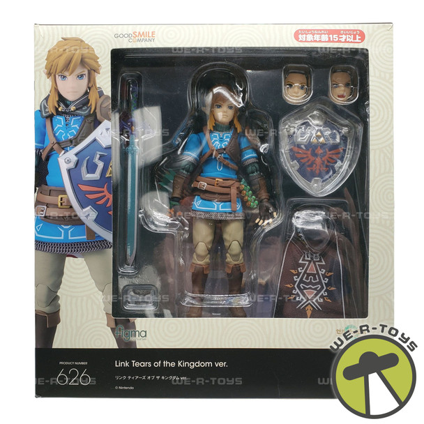 The Legend of Zelda Tears of The Kingdom Link Figma Action Figure Good Smile 626 USED