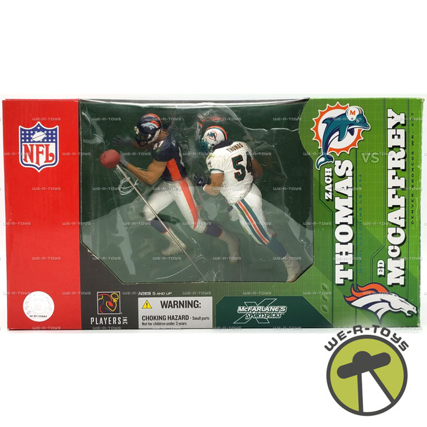 NFL Zach Thomas & Ed McCaffrey Set of 2 Football Action Figures McFarlane 2003