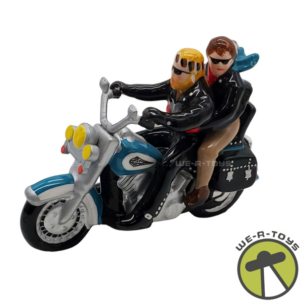 Department 56 Snow Village Harley Davidson Two For the Road Blue Version
