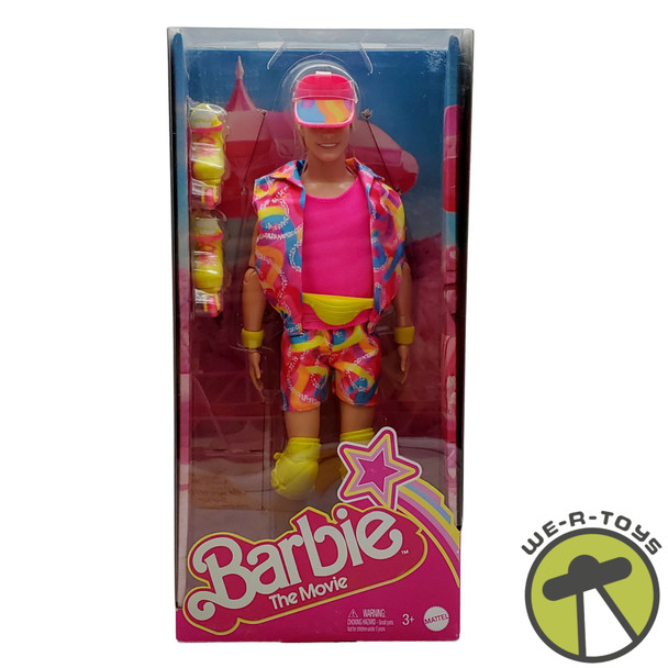 Barbie The Movie Ken Skating Doll with Neon Outfit and Accessories #HRF28