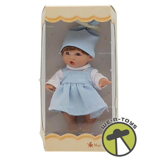 Magic Baby Boy Brunette Doll In Blue Outfit and Hat 2002 No. 10023 New