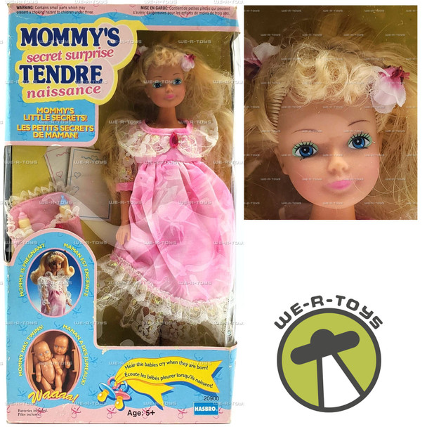 Mommy's Secret Surprise Doll with Twins 1993 Hasbro #20900