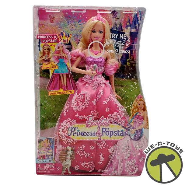 Barbie The Princess and The Popstar Transforming 2 in 1 Tori Doll Mattel X3689