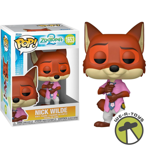 Funko Pop 1653 Disney Zootopia 2 Nick Wilde Vinyl Figure