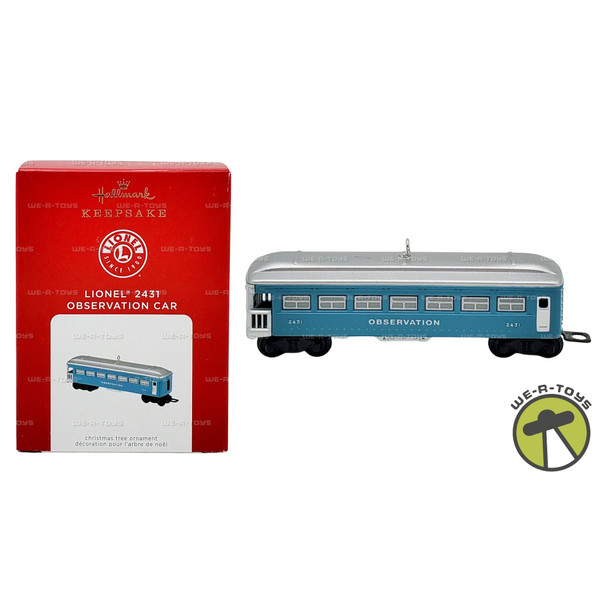 Lionel 2431 Observation Car Hallmark Keepsake Christmas Ornament 2021